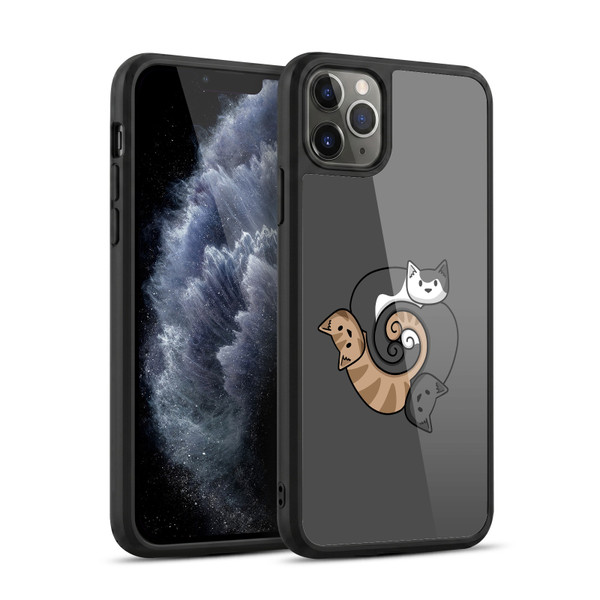 Beth Wilson Doodle Cats 2 Three Triskelion Gel Armour Case For Apple iPhone 11 Pro Max