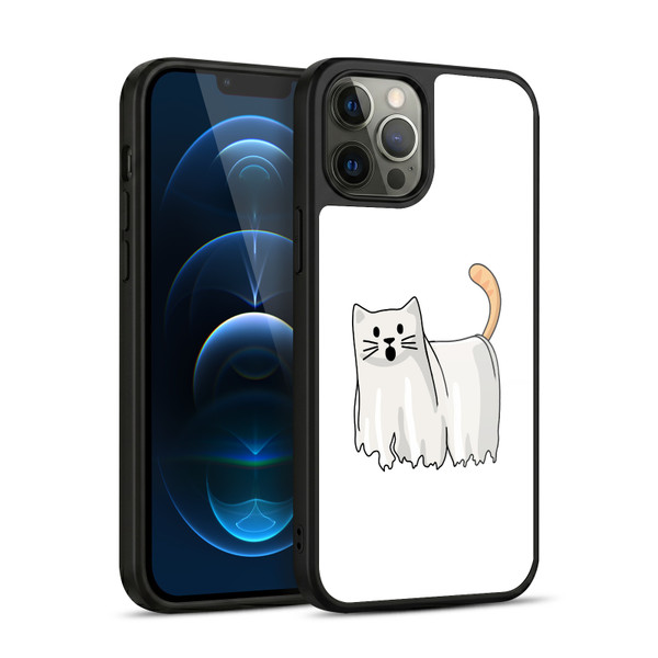 Beth Wilson Doodle Cats 2 Halloween Ghost Gel Armour Case For Apple iPhone 12 Pro Max