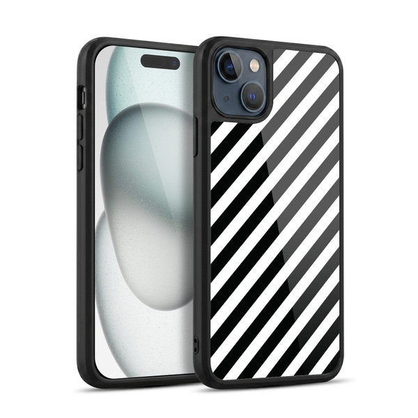 Head Case Designs Black And White Patterns Zebra Print Gel Armour Case For Apple iPhone 15 Plus