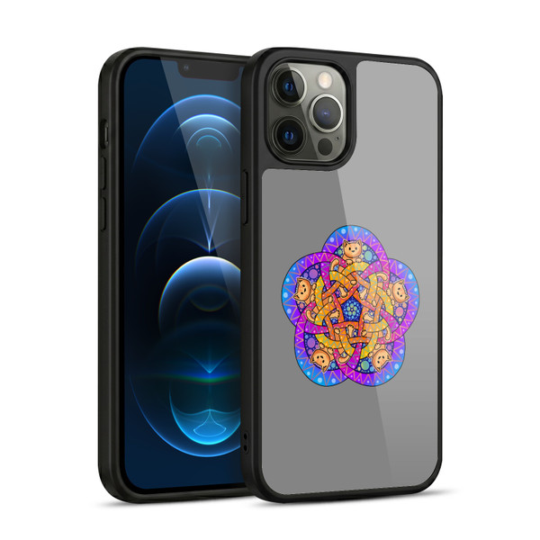 Beth Wilson Doodle Cats 2 Ginger Celtic Knot Gel Armour Case For Apple iPhone 12 Pro Max