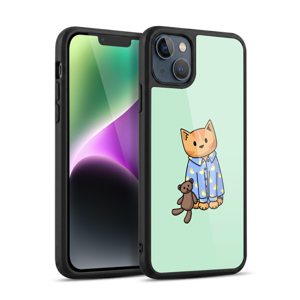 Beth Wilson Doodle Cats 2 Bedtime Pyjama Gel Armour Case For Apple iPhone 14 Plus