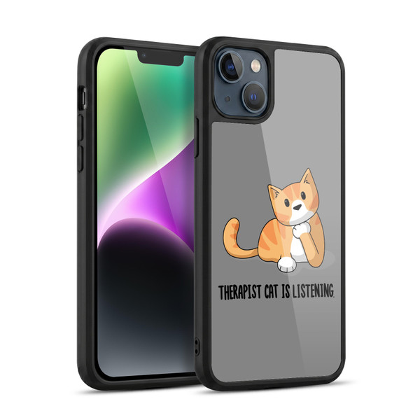Beth Wilson Doodle Cats 2 Therapist Gel Armour Case For Apple iPhone 14 Plus