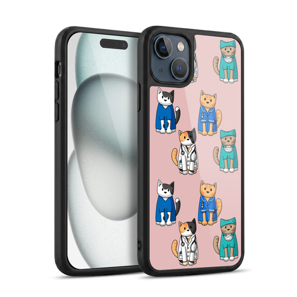 Beth Wilson Doodle Cats 2 Professionals Gel Armour Case For Apple iPhone 15 Plus