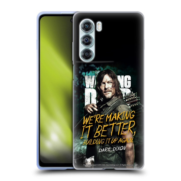 AMC The Walking Dead Season 9 Quotes Daryl Soft Gel Case for Motorola Edge S30 / Moto G200 5G