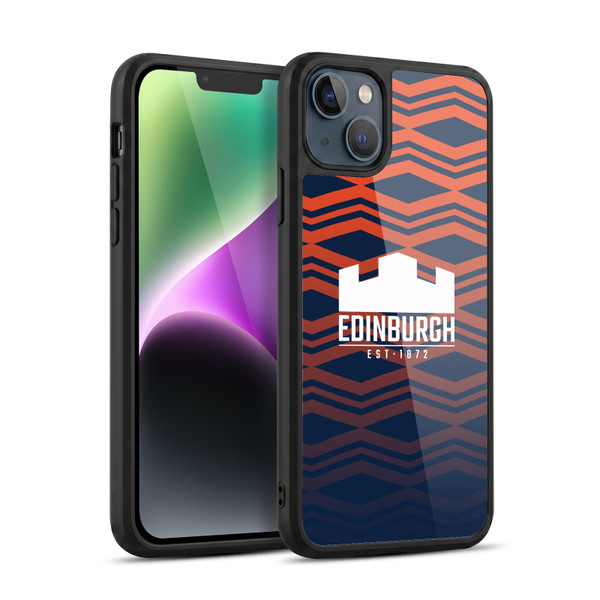 Edinburgh Rugby Graphics Pattern Gradient Gel Armour Case For Apple iPhone 14 Plus