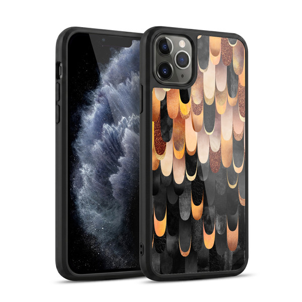 Elisabeth Fredriksson Sparkles Copper And Black Gel Armour Case For Apple iPhone 11 Pro Max