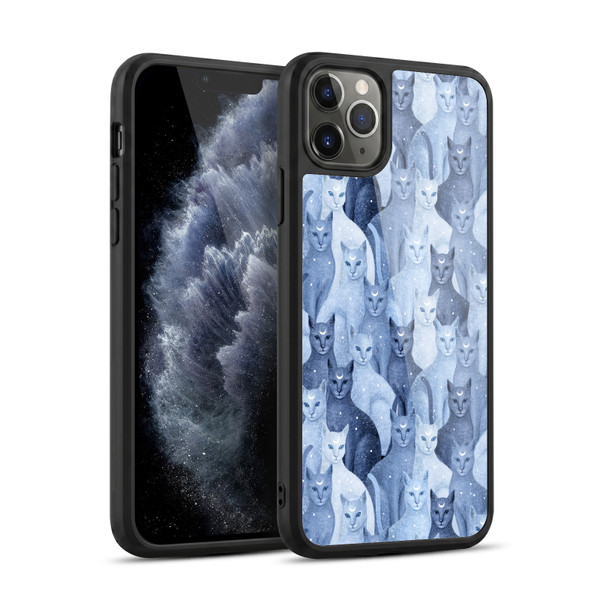 Episodic Drawing Pattern Cats Gel Armour Case For Apple iPhone 11 Pro Max