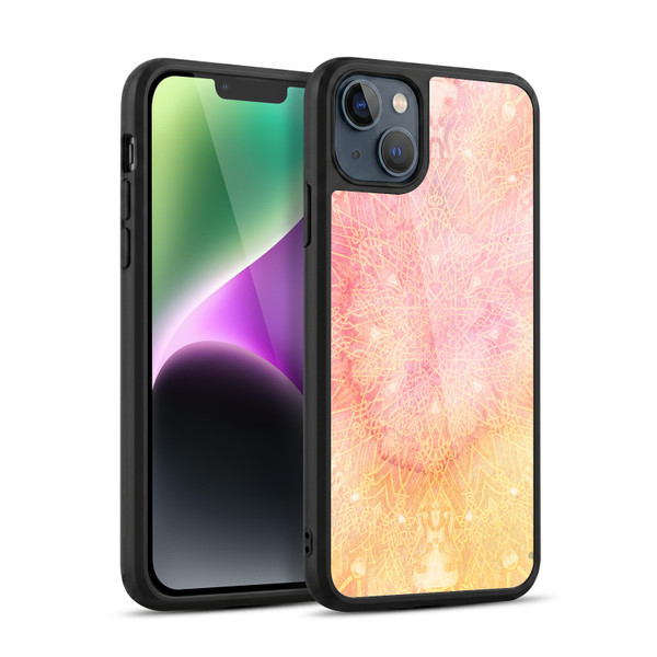 Aimee Stewart Mandala Pink Twinkle Gel Armour Case For Apple iPhone 14 Plus