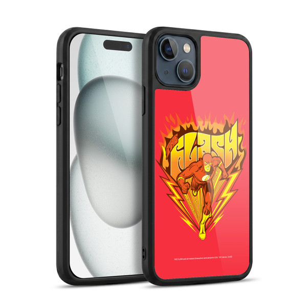 The Flash DC Comics Vintage Fastest Man Gel Armour Case For Apple iPhone 15 Plus