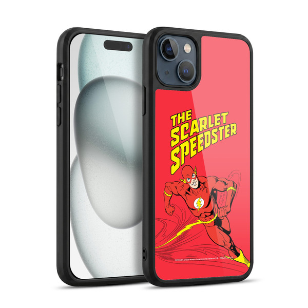 The Flash DC Comics Vintage Scarlet Speedster Gel Armour Case For Apple iPhone 15 Plus