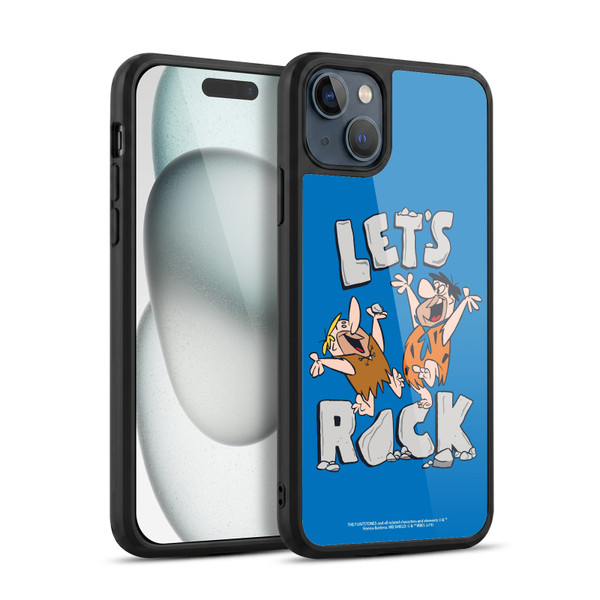 The Flintstones Graphics Fred And Barney Gel Armour Case For Apple iPhone 15 Plus