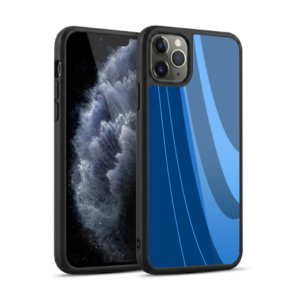Ameritech Graphics Blue Mono Swirl Gel Armour Case For Apple iPhone 11 Pro Max