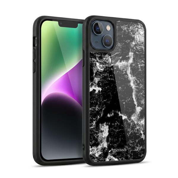 Ameritech Graphics Black Marble Gel Armour Case For Apple iPhone 14 Plus