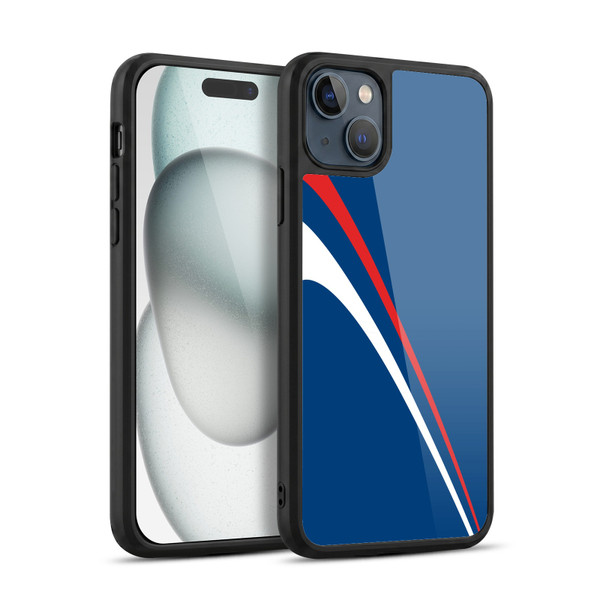 Ameritech Graphics Red And White Lines Gel Armour Case For Apple iPhone 15 Plus