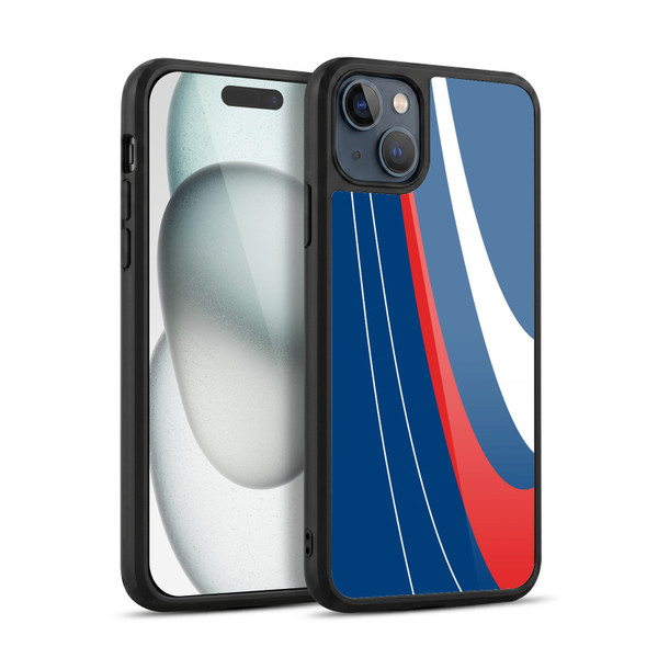 Ameritech Graphics Red And White Swirl Gel Armour Case For Apple iPhone 15 Plus
