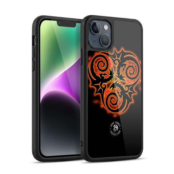Anne Stokes Fire Tribal Triple Dragon Gel Armour Case For Apple iPhone 14 Plus