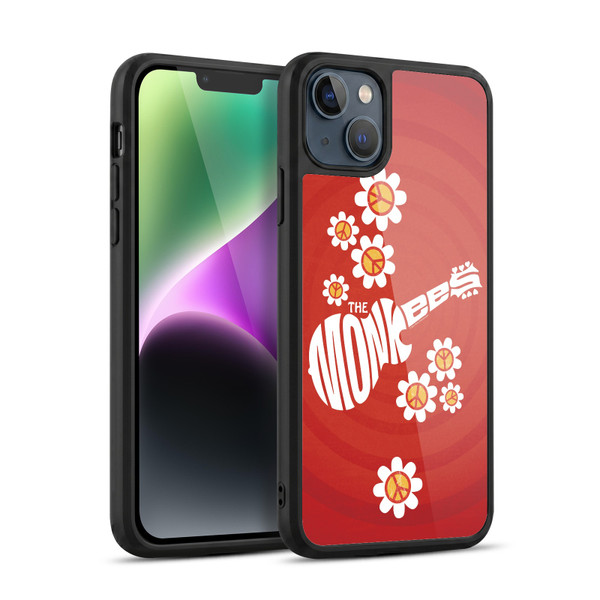 The Monkees Graphics Pattern In Red Gel Armour Case For Apple iPhone 14 Plus