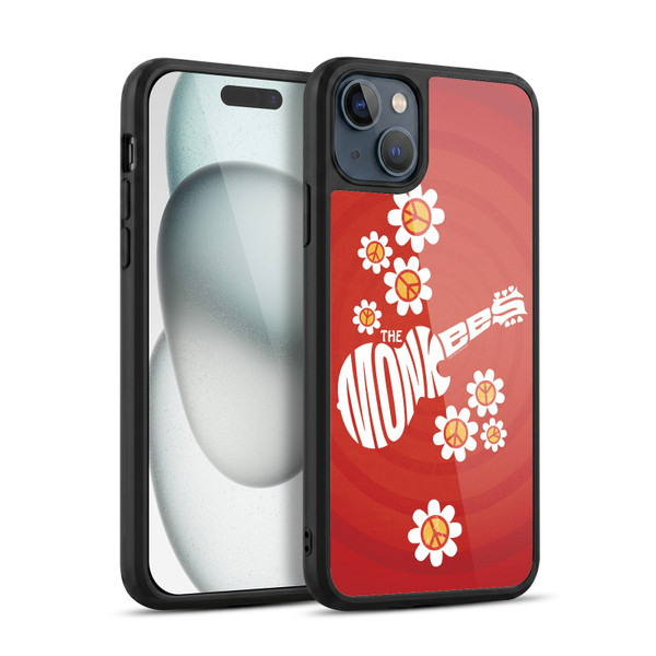 The Monkees Graphics Pattern In Red Gel Armour Case For Apple iPhone 15 Plus