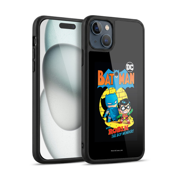 Super Friends DC Comics Toddlers Comic Covers Batman And Robin Gel Armour Case For Apple iPhone 15 Plus
