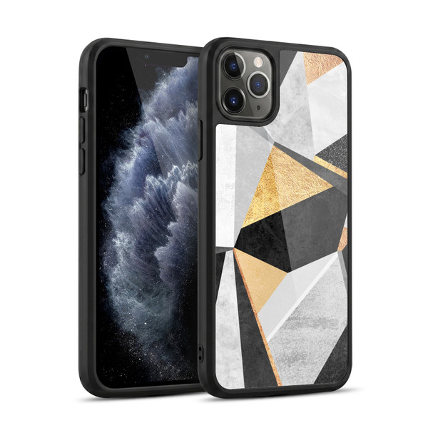 Elisabeth Fredriksson Geometric Design And Pattern Geometry Gold Gel Armour Case For Apple iPhone 11 Pro Max
