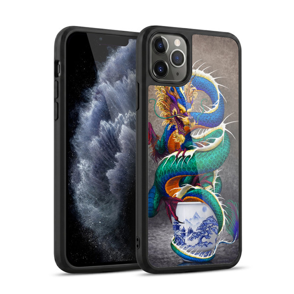 Stanley Morrison Dragons Asian Sake Drink Gel Armour Case For Apple iPhone 11 Pro Max