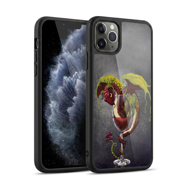 Stanley Morrison Dragons Red Wine Drink Gel Armour Case For Apple iPhone 11 Pro Max