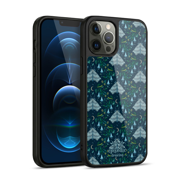 Episodic Drawing Spooky Patterns Angel Moth Gel Armour Case For Apple iPhone 12 Pro Max