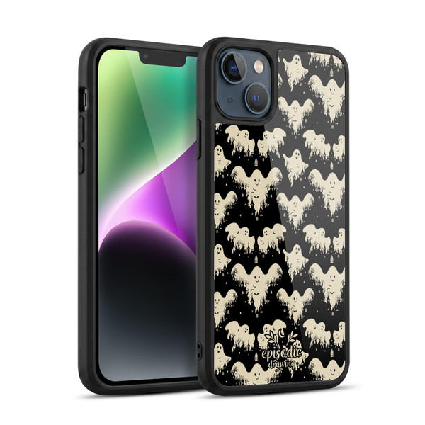 Episodic Drawing Spooky Patterns Halloween Ghost Gel Armour Case For Apple iPhone 14 Plus