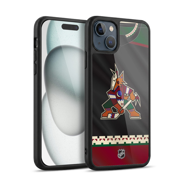 NHL Arizona Coyotes Jersey Gel Armour Case For Apple iPhone 15 Plus