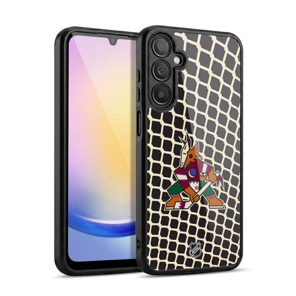 NHL Arizona Coyotes Net Pattern Gel Armour Case For Samsung Galaxy A25 5G