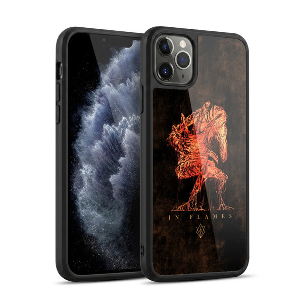 In Flames Metal Grunge Creature Gel Armour Case For Apple iPhone 11 Pro Max