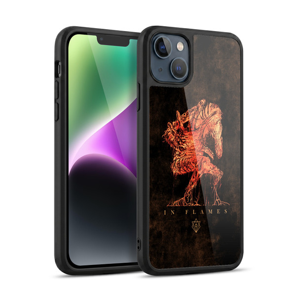 In Flames Metal Grunge Creature Gel Armour Case For Apple iPhone 14 Plus