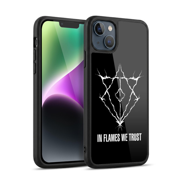 In Flames Metal Grunge Jesterhead Logo Gel Armour Case For Apple iPhone 14 Plus