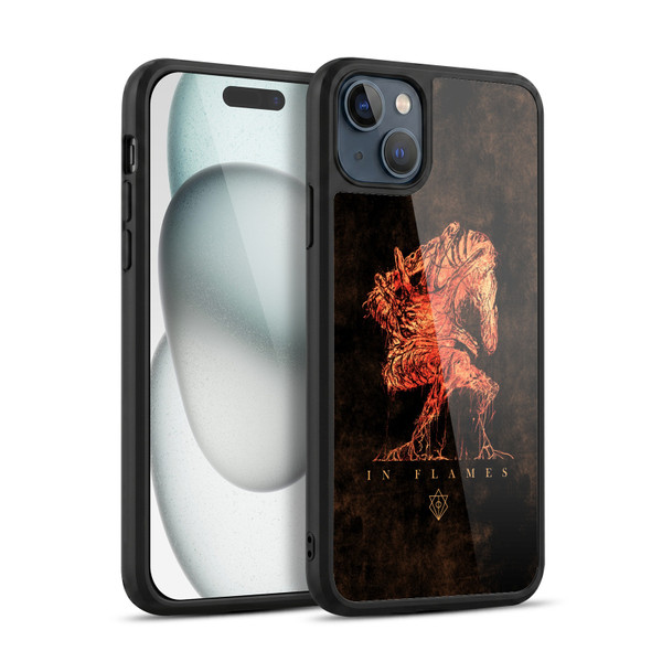 In Flames Metal Grunge Creature Gel Armour Case For Apple iPhone 15 Plus