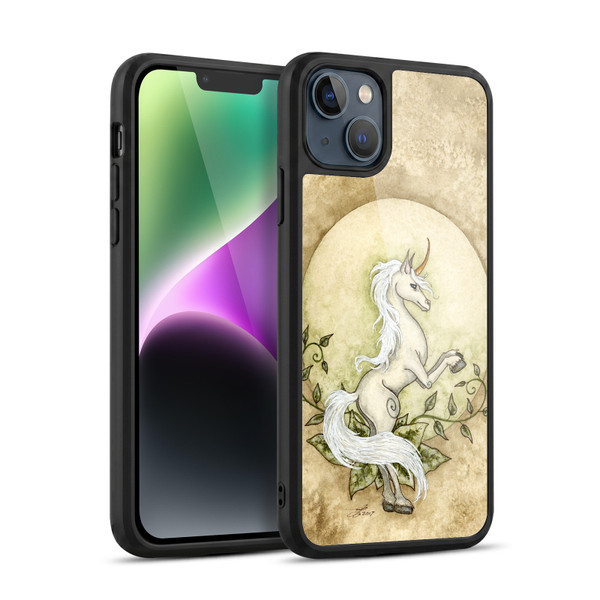 Amy Brown Mythical Unicorn Earth Gel Armour Case For Apple iPhone 14 Plus
