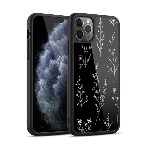 Anis Illustration Wildflowers Black Gel Armour Case For Apple iPhone 11 Pro Max