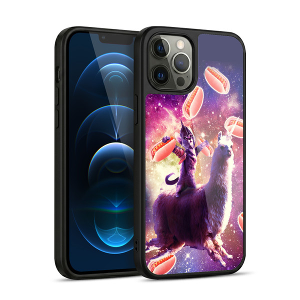 Random Galaxy Space Llama Hotdog Cat Warrior Gel Armour Case For Apple iPhone 12 Pro Max