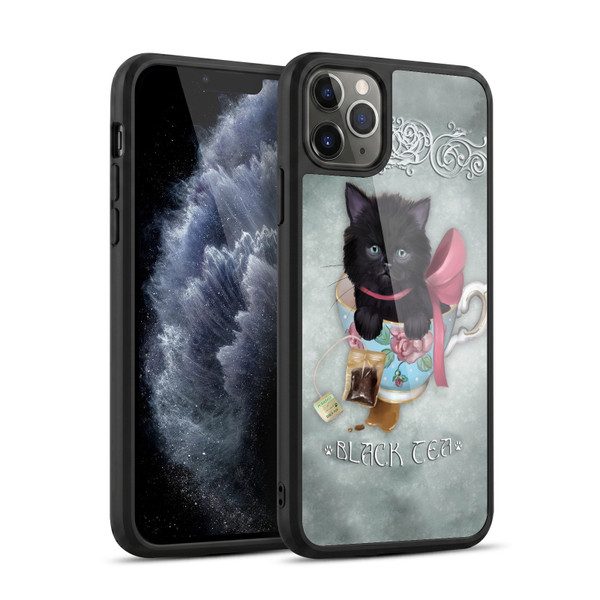 Ash Evans Black Cats Tea Gel Armour Case For Apple iPhone 11 Pro Max