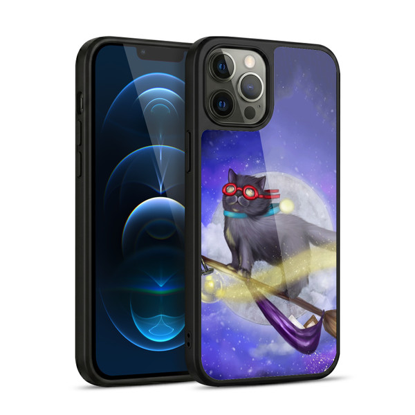 Ash Evans Black Cats Night Fly Gel Armour Case For Apple iPhone 12 Pro Max