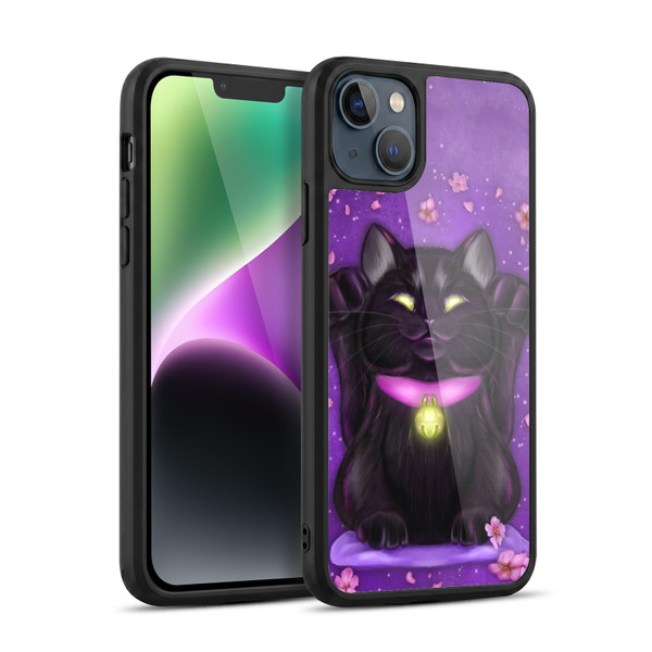 Ash Evans Black Cats Lucky Gel Armour Case For Apple iPhone 14 Plus