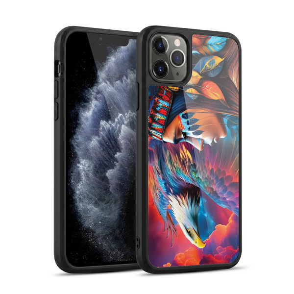 Michael David Ward Psychedelic Art Eagle Gel Armour Case For Apple iPhone 11 Pro Max