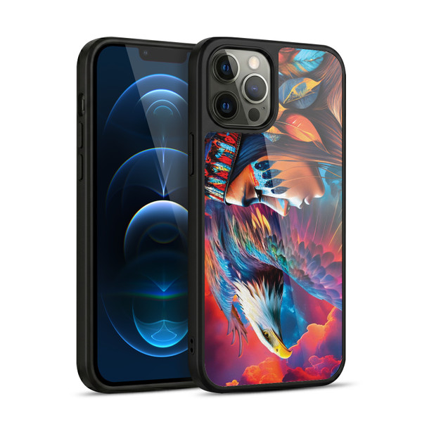 Michael David Ward Psychedelic Art Eagle Gel Armour Case For Apple iPhone 12 Pro Max
