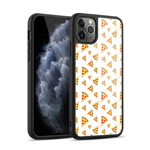 PLdesign Food Patterns Cool Fun Pizza Slices White Gel Armour Case For Apple iPhone 11 Pro Max