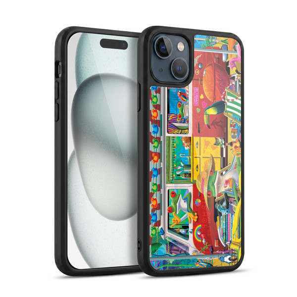 Michael David Ward Psychedelic Art Van Life Frog Gel Armour Case For Apple iPhone 15 Plus