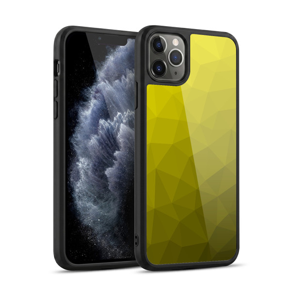 PLdesign Geometric Patterns Yellow Gradient Mesh Gel Armour Case For Apple iPhone 11 Pro Max