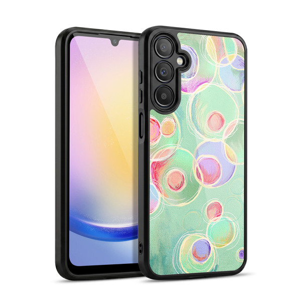 Micklyn Le Feuvre Patterns Iridescent Bubbles Gel Armour Case For Samsung Galaxy A25 5G