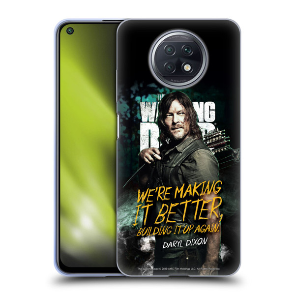 AMC The Walking Dead Season 9 Quotes Daryl Soft Gel Case for Xiaomi Redmi Note 9T 5G