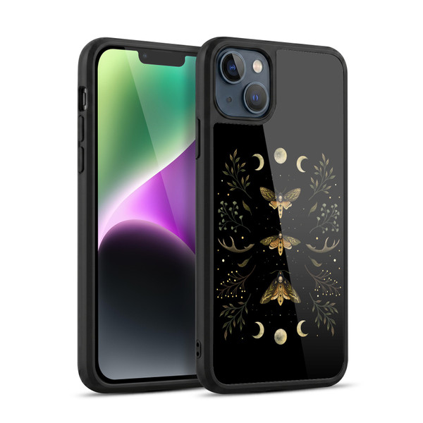 Episodic Drawing Illustration Animals Death Head Moth Night Gel Armour Case For Apple iPhone 14 Plus