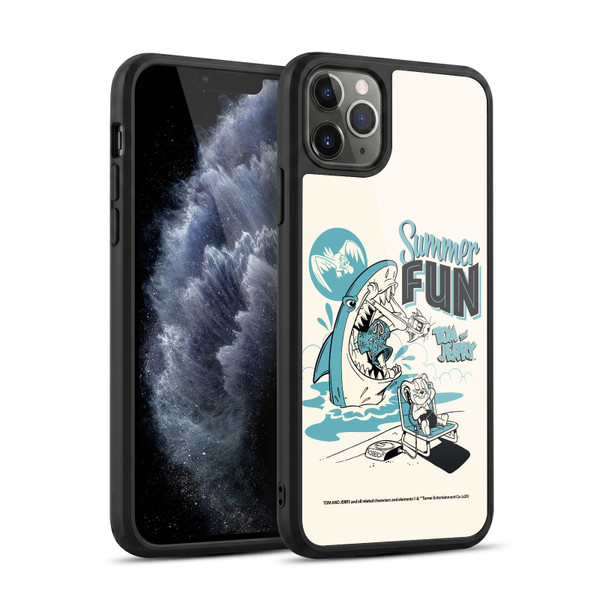 Tom and Jerry Illustration Summer Fun Gel Armour Case For Apple iPhone 11 Pro Max