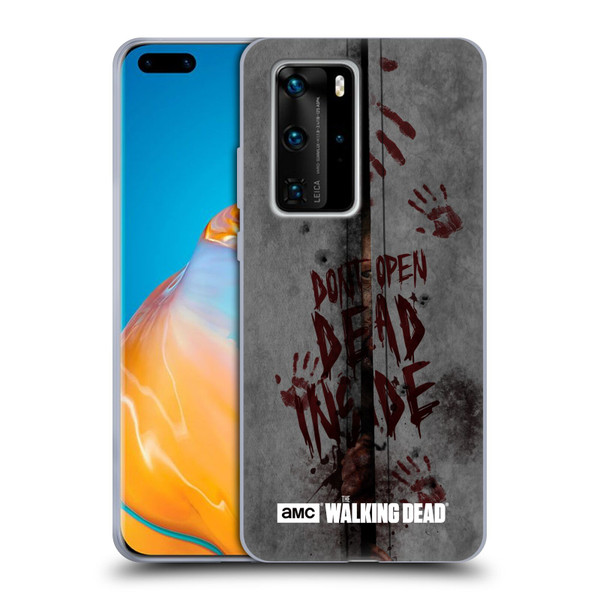 AMC The Walking Dead Typography Dead Inside Soft Gel Case for Huawei P40 Pro / P40 Pro Plus 5G